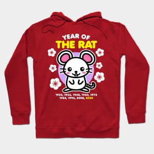 Year of the Rat 2020 Happy Chinese Zodiac New Year Kawaii Hoodie